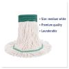 Super Loop Wet Mop Head, Cotton/Synthetic Fiber, 5" Headband, Medium Size, White2