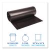 Low Density Repro Can Liners, 60 gal, 2 mil, 38" x 58", Black, 10 Bags/Roll, 10 Rolls/Carton2