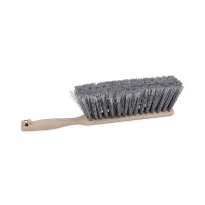 Counter Brush, Gray Flagged Polypropylene Bristles, 4.5" Brush, 3.5" Tan Plastic Handle1
