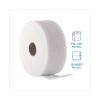 TrapEze Disposable Dusting Sheets, 5" x 125 ft, White, 250 Sheets/Roll, 2 Rolls/Carton2