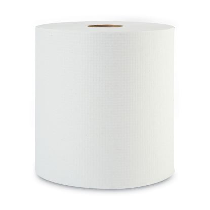 Hardwound Paper Towels, 1-Ply, 8" x 800 ft, White, 6 Rolls/Carton1