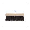 Street Broom Head, 6.25" Brown Polypropylene Bristles, 16" Brush2
