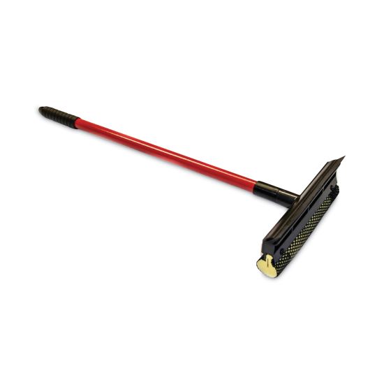 General-Duty Squeegee, 8" Wide Blade, Black/Red, 21" Handle1