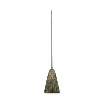 Mixed Fiber Maid Broom, Mixed Fiber Bristles, 55" Overall Length, Natural1
