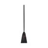 Flag Tipped Poly Lobby Brooms, Flag Tipped Poly Bristles, 38" Overall Length, Natural/Black, 12/Carton1