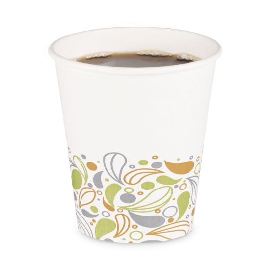 Deerfield Printed Paper Hot Cups, 10 oz, 50 Cups/Sleeve, 20 Sleeves/Carton1