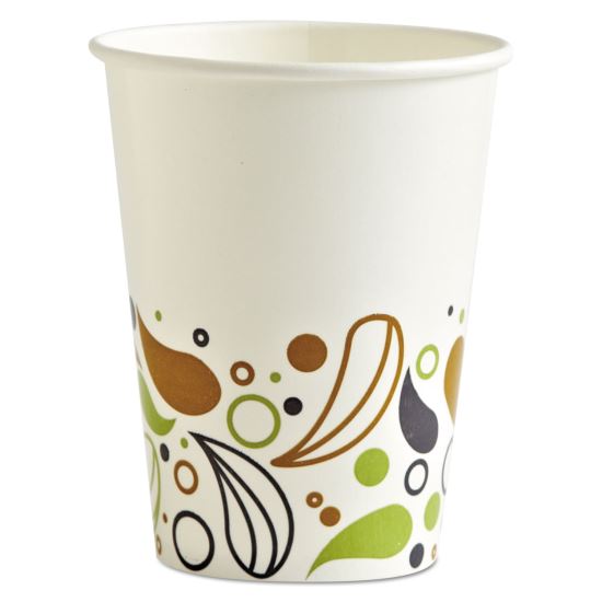 Deerfield Printed Paper Cold Cups, 12 oz, 20 Cups/Sleeve, 50 Sleeves/Carton1