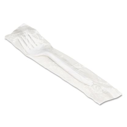 Mediumweight Wrapped Polypropylene Cutlery, Fork, White, 1000/Carton1