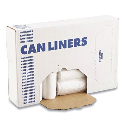 High Density Industrial Can Liners Flat Pack, 33 gal, 16 microns, 33 x 40, Natural, 200/Carton1
