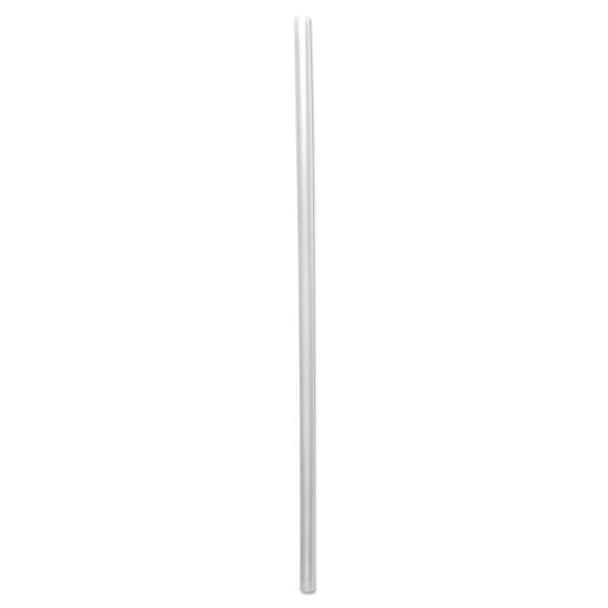 Wrapped Giant Straws, 10.25", Polypropylene, Clear, 1,000/Carton1