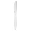 Mediumweight Polystyrene Cutlery, Knife, White, 100/Box2