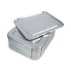 Aluminum Steam Table Pan Lids, Fits Half-Size Pan, Deep, 10.5 x 12.81 x 0.63, 100/Carton2