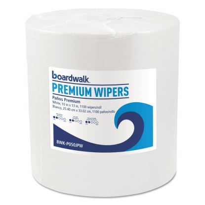 Hydrospun Wipers, White, 10 x 13, 1100/Roll1