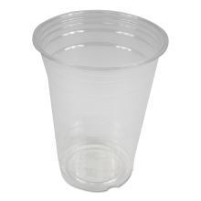 Clear Plastic Cold Cups, 16 oz, PET, 20 Cups/Sleeve, 50 Sleeves/Carton1