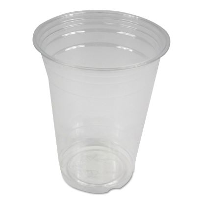 Clear Plastic Cold Cups, 16 oz, PET, 20 Cups/Sleeve, 50 Sleeves/Carton1