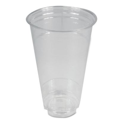 Clear Plastic Cold Cups, 24 oz, PET, 12 Cups/Sleeve, 50 Sleeves/Carton1