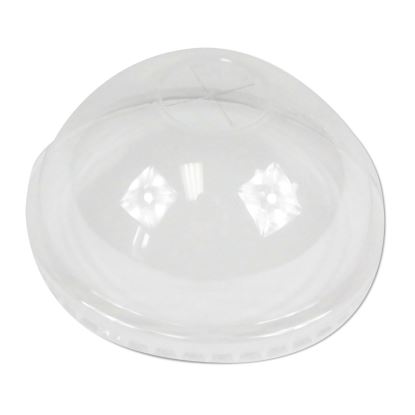 PET Cold Cup Dome Lids, Fits 16 oz to 24 oz Plastic Cups, Clear, 1,000/Carton1
