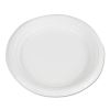 Hi-Impact Plastic Dinnerware, Plate, 6" dia, White, 1,000/Carton1