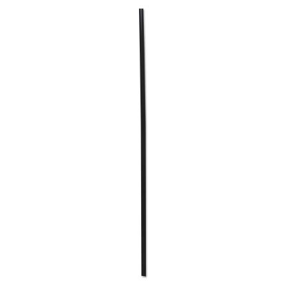 Cocktail Straws, 8", Polypropylene, Black, 5,000/Carton1