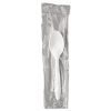 Mediumweight Wrapped Polypropylene Cutlery, Teaspoon, White, 1,000/Carton2