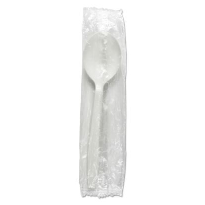 Heavyweight Wrapped Polypropylene Cutlery, Soup Spoon, White, 1,000/Carton1