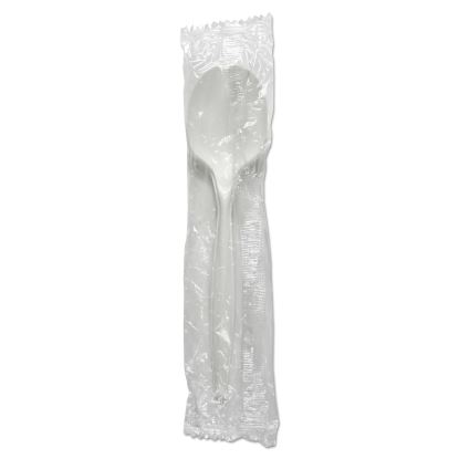 Mediumweight Wrapped Polypropylene Cutlery, Soup Spoon, White, 1,000/Carton1