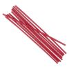 Single-Tube Stir-Straws,5.25", Polypropylene, Red, 1,000/Pack, 10 Packs/Carton2