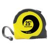 Easy Grip Tape Measure, 25 ft, Plastic Case, Black and Yellow, 1/16" Graduations2