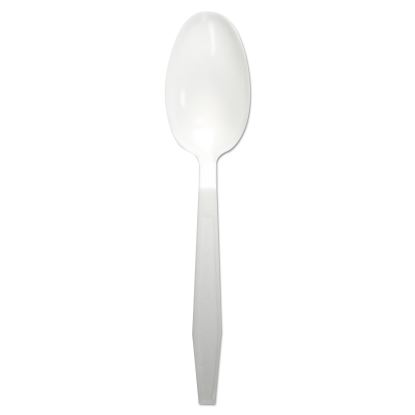 Heavyweight Polypropylene Cutlery, Teaspoon, White, 1000/Carton1