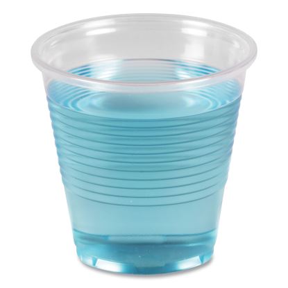 Translucent Plastic Cold Cups, 5 oz, Polypropylene, 100 Cups/Sleeve, 25 Sleeves/Carton1