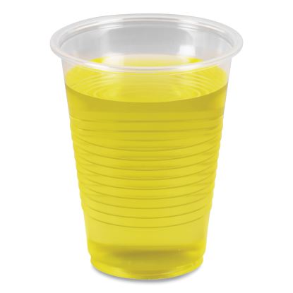 Translucent Plastic Cold Cups, 7 oz, Polypropylene, 100 Cups/Sleeve, 25 Sleeves/Carton1