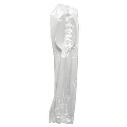 Heavyweight Wrapped Polypropylene Cutlery, Teaspoon, White, 1,000/Carton1