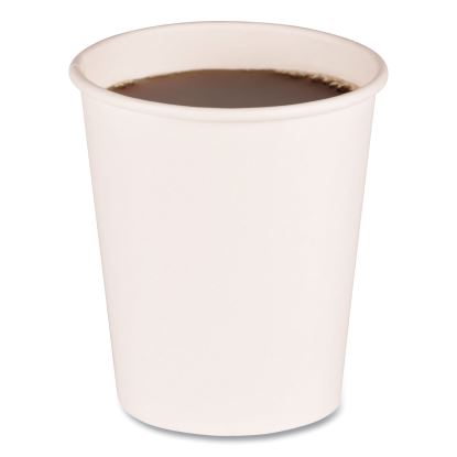 Paper Hot Cups, 8 oz, White, 20 Cups/Sleeve, 50 Sleeves/Carton1
