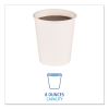 Paper Hot Cups, 8 oz, White, 20 Cups/Sleeve, 50 Sleeves/Carton2