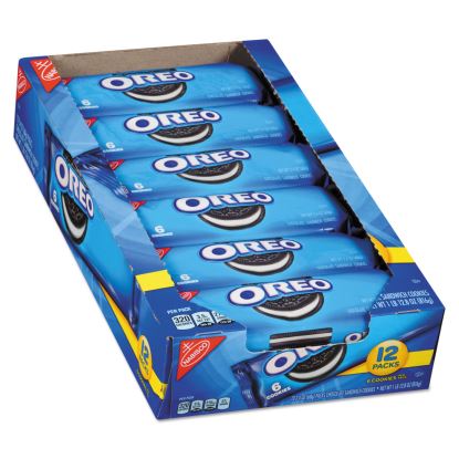 Oreo Cookies Single Serve Packs, Chocolate, 2.4 oz Pack, 6 Cookies/Pack, 12 Packs/Box1