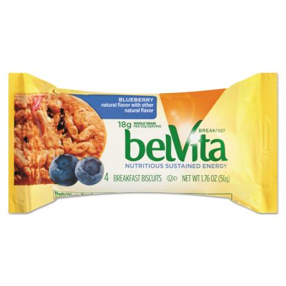 belVita Breakfast Biscuits, Blueberry, 1.76 oz Pack1