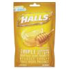 Triple Action Cough Drops, Honey-Lemon, 30/Bag, 12 Bags/Box1