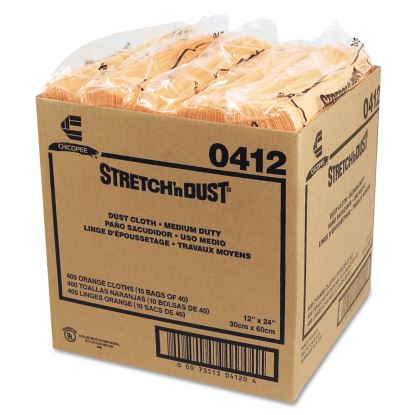 Stretch 'n Dust Cloths, 11 5/8 x 24, Yellow, 40 Cloths/Pack, 10 Packs/Carton1