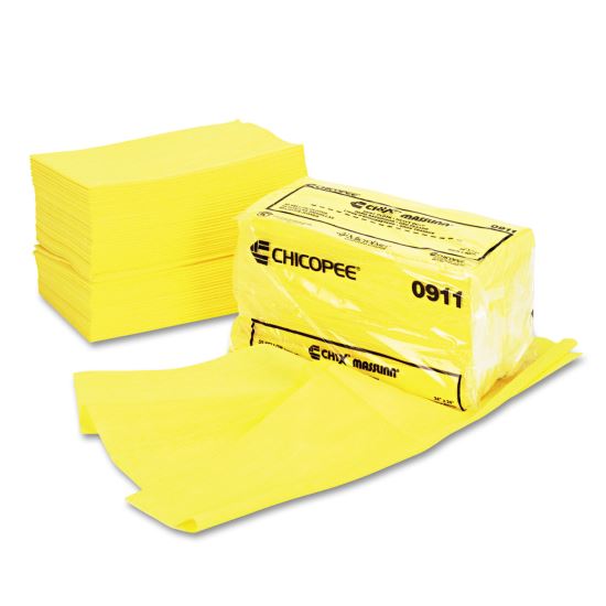 Masslinn Dust Cloths, 24 x 24, Yellow, 50/Bag, 2 Bags/Carton1