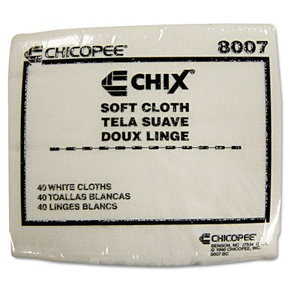 Soft Cloths, 13 x 15, White, 40/Pack, 30 Packs/Carton1