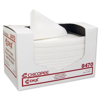Sports Towels, 14 x 24, White, 100 Towels/Pack, 6 Packs/Carton1