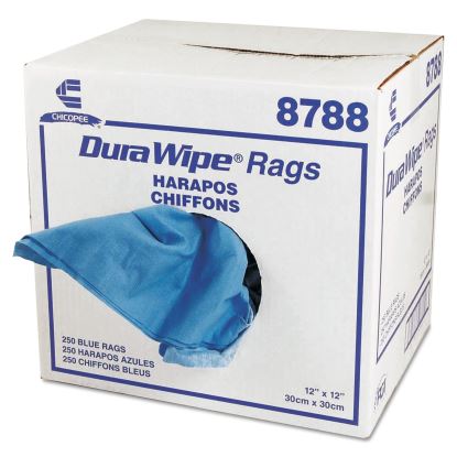 DuraWipe General Purpose Towels, 12 x 12, Blue, 250/Carton1