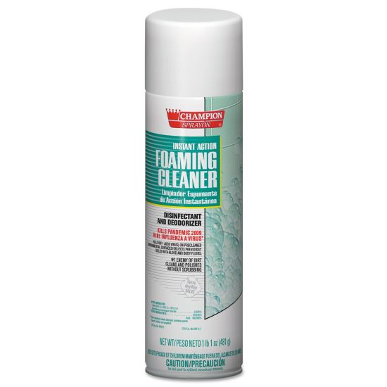 Instant Action Foaming Cleaner/Disinfectant, 17 oz, Aerosol Spray, 12/Carton1