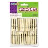 Wood Spring Clothespins, 3.38" Length, Natural, 50/Pack1
