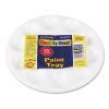 Round Plastic Paint Trays for Classroom, White, 10/Pack2