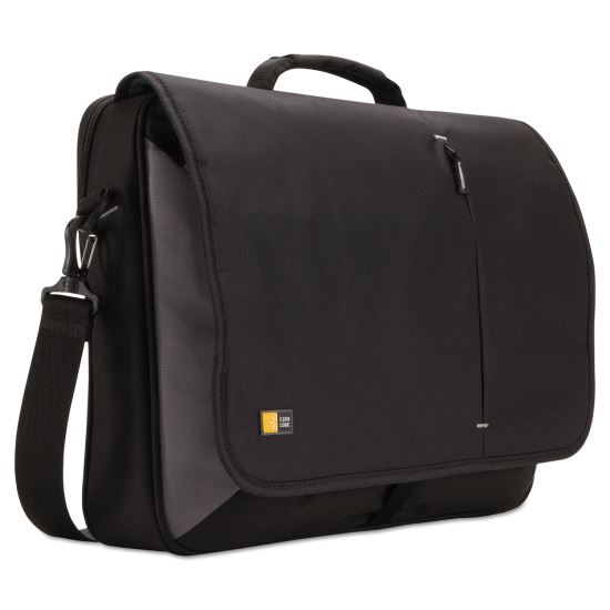 Laptop Messenger, Fits Devices Up to 17", Dobby Nylon, 3.37 x 17.75 x 13.75, Black1