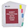 Sheet Protectors with Index Tabs, Assorted Color Tabs, 2", 11 x 8.5, 5/Set2