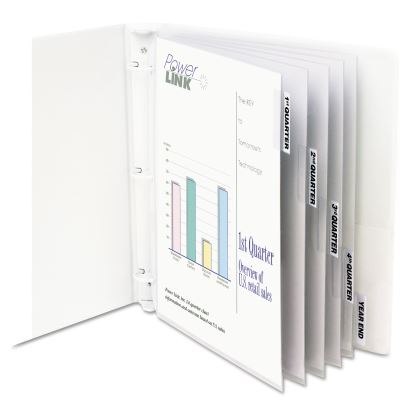 Sheet Protectors with Index Tabs, Heavy, Clear Tabs, 2", 11 x 8.5, 5/Set1