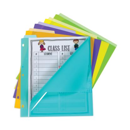 Index Dividers with Vertical Tab, 5-Tab, 11.5 x 10, Assorted, 1 Set1