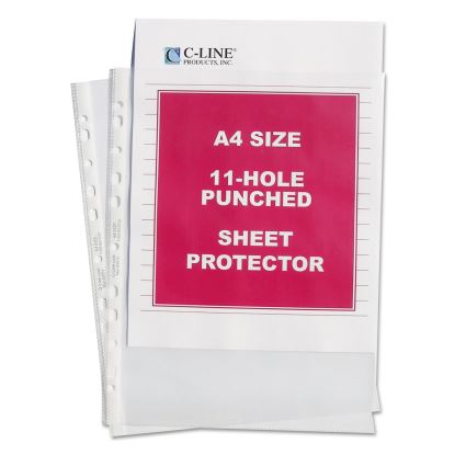 Standard Weight Poly Sheet Protectors, Clear, 2", 11 3/4 x 8 1/4, 50/BX1